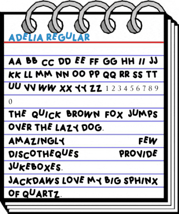 ADELIA Regular Font