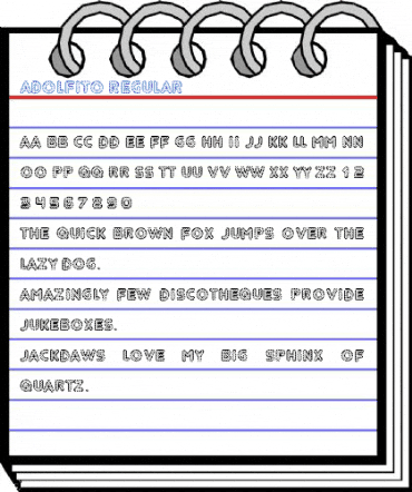 Adolfito Regular Font