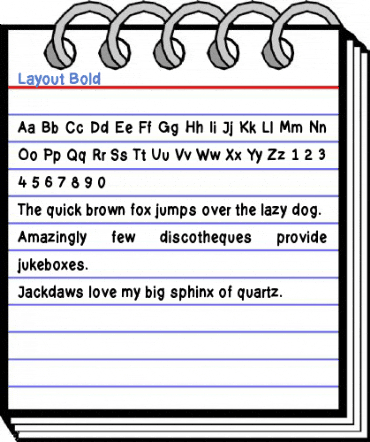 Layout Bold Font