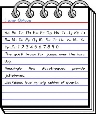 Lazar Oblique Font