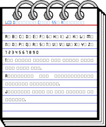 LCD Display Caps SSi Regular Font