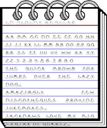 LD Cloudy Regular Font