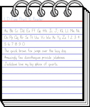 LD Fine Print 15 Regular Font