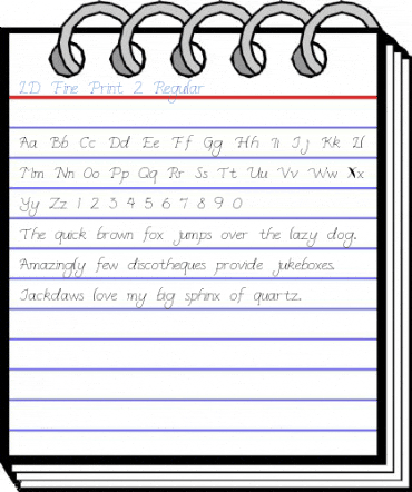 LD Fine Print 2 Regular Font
