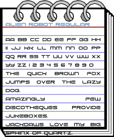Alien Robot Regular Font