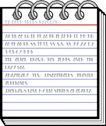 LD Palm Trees Regular Font