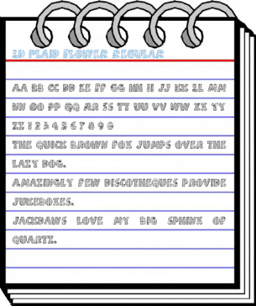 LD Plaid Flower Regular Font