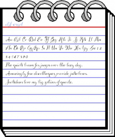 alif script Font
