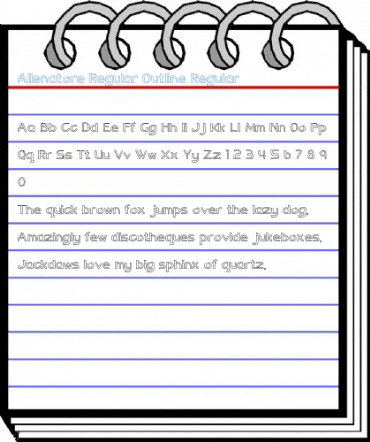 Allenatore Regular Outline Regular Font