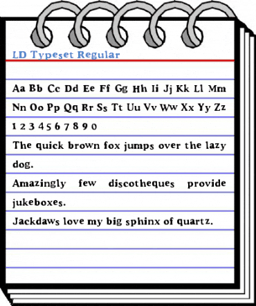 LD Typeset Regular Font