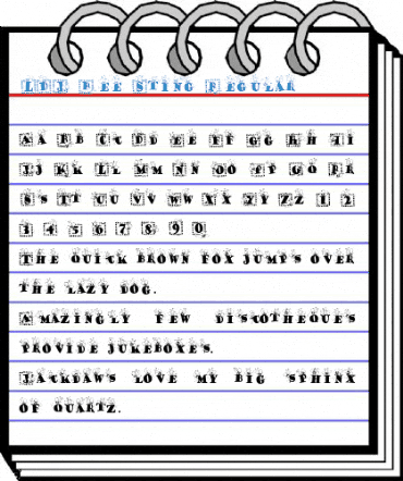 LDJ Bee Sting Regular Font