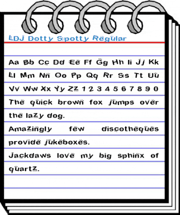 LDJ Dotty Spotty Regular Font