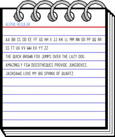 Alpha Regular Font