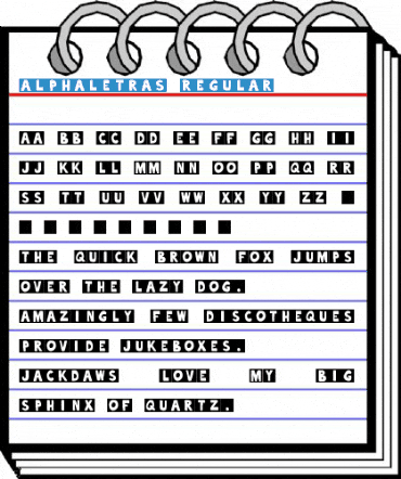 alphaletras Regular Font