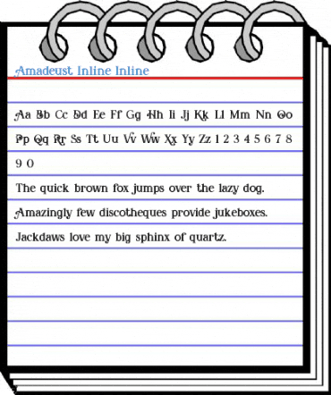 Amadeust Inline Inline Font