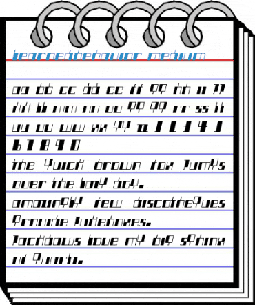 LearnedBehavior Medium Font