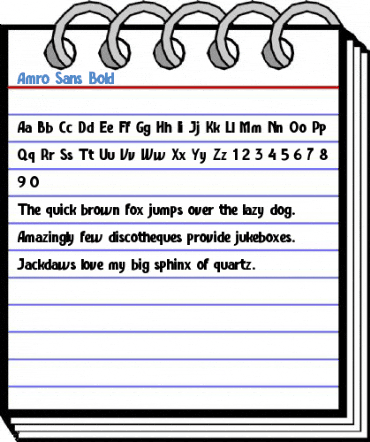 Amro Sans Bold Font