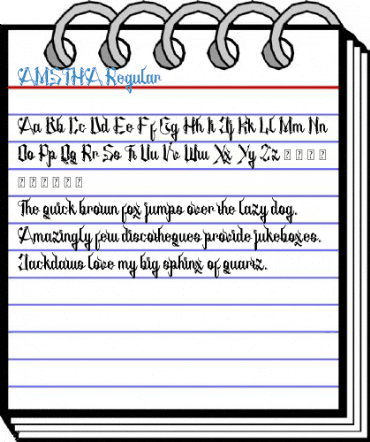 AMSTHA Regular Font