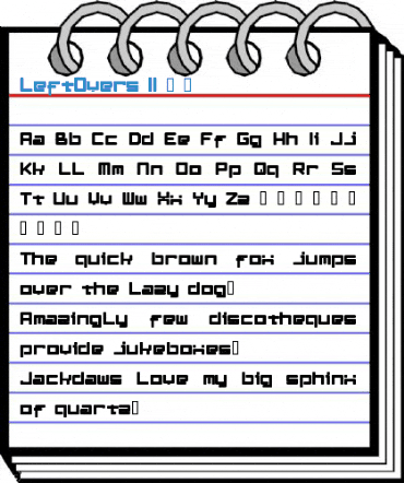LeftOvers II 3 1 Font