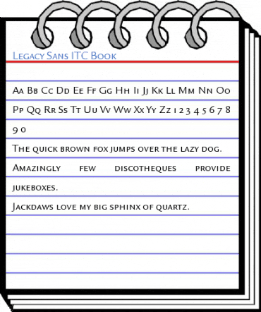 Legacy Sans ITC Book Font