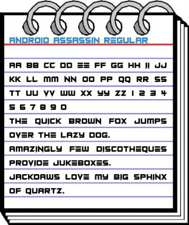 Android Assassin Regular Font