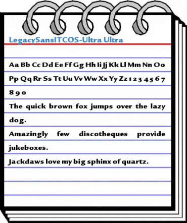 LegacySansITCOS-Ultra Ultra Font