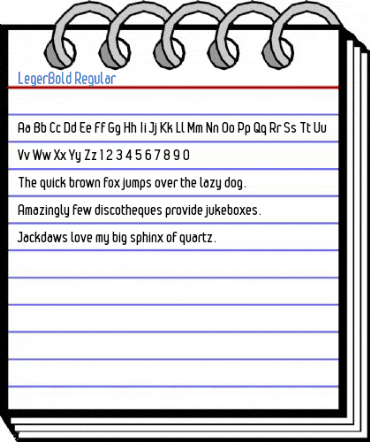 LegerBold Regular Font
