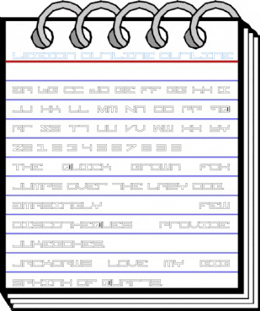 Legion Outline Outline Font