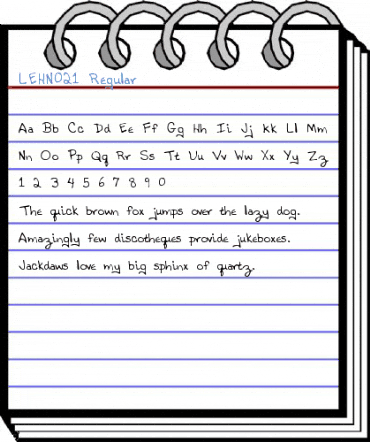 LEHN021 Regular Font