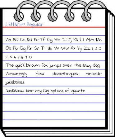 LEHN047 Regular Font
