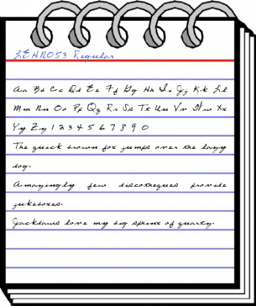 LEHN053 Regular Font