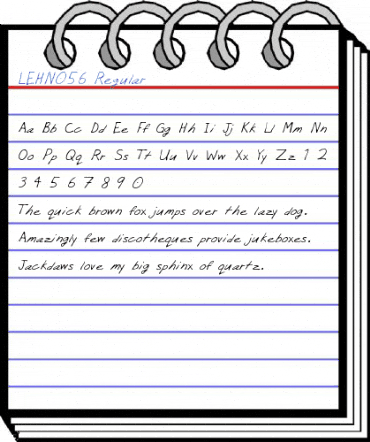 LEHN056 Regular Font