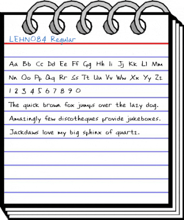 LEHN084 Regular Font