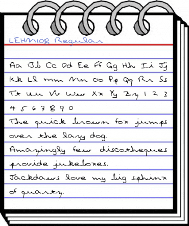 LEHN108 Regular Font