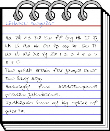 LEHN150 Regular Font
