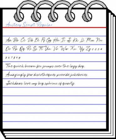 Anstery Script Regular Font