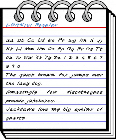 LEHN181 Regular Font