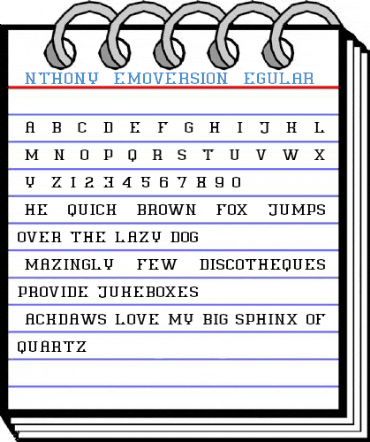 Anthony Demoversion Regular Font