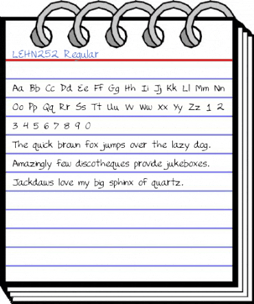 LEHN252 Regular Font