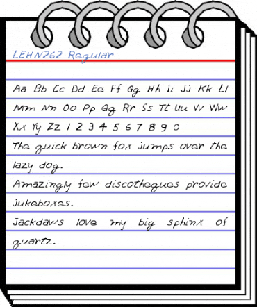 LEHN262 Regular Font