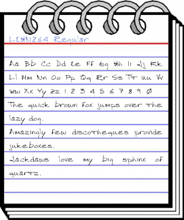 LEHN264 Regular Font
