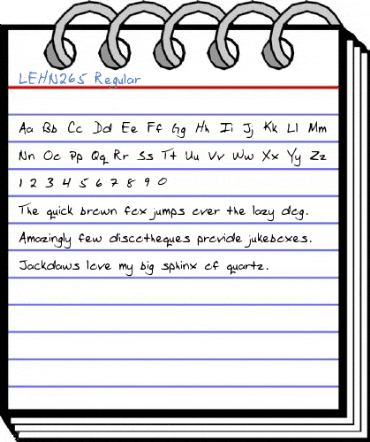 LEHN265 Regular Font