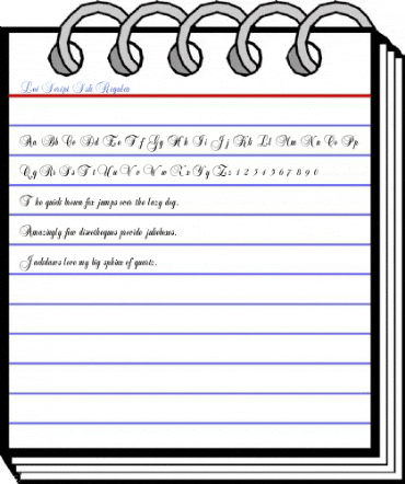 Lei Script Ssk Regular Font