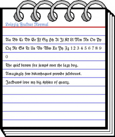 Leipzig Fraktur Normal Font