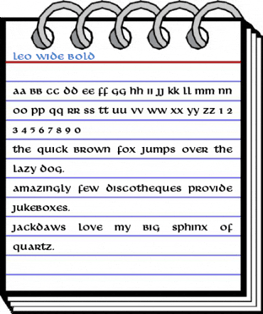 Leo Wide Bold Font