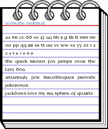 LeoWide Font