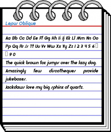 Lepus Oblique Font