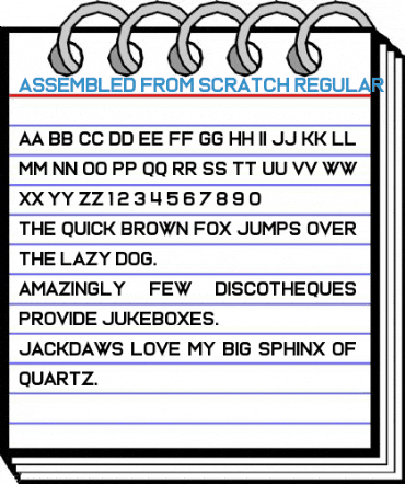 Assembled From Scratch Regular Font