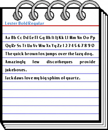 Lester Bold Regular Font