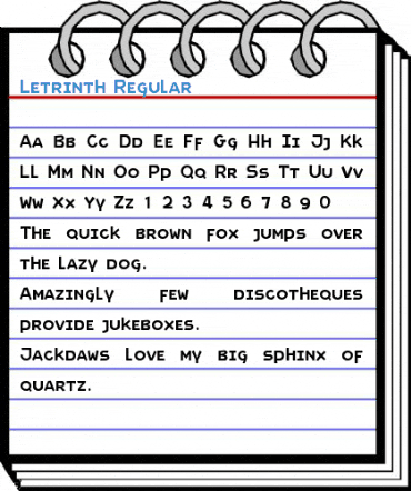 Letrinth Regular Font